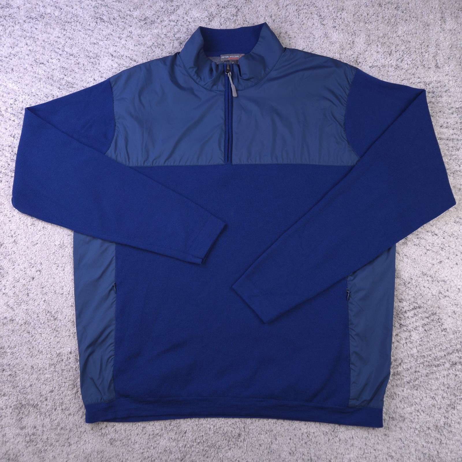 Peter Millar Pullover Mens Xl Sweater Quarter Zip Crown Sport Wool Blend Golf